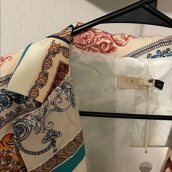 Elegant Multicolor Patterned Blazer - Picture 8 of 10